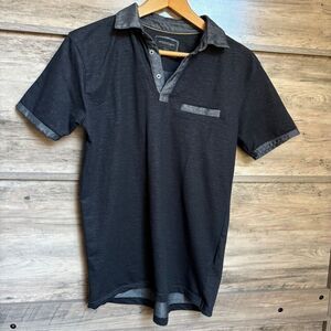 Denim & Flower Ricky Singh Gray Polo Shirt men’s S excellent preworn condition